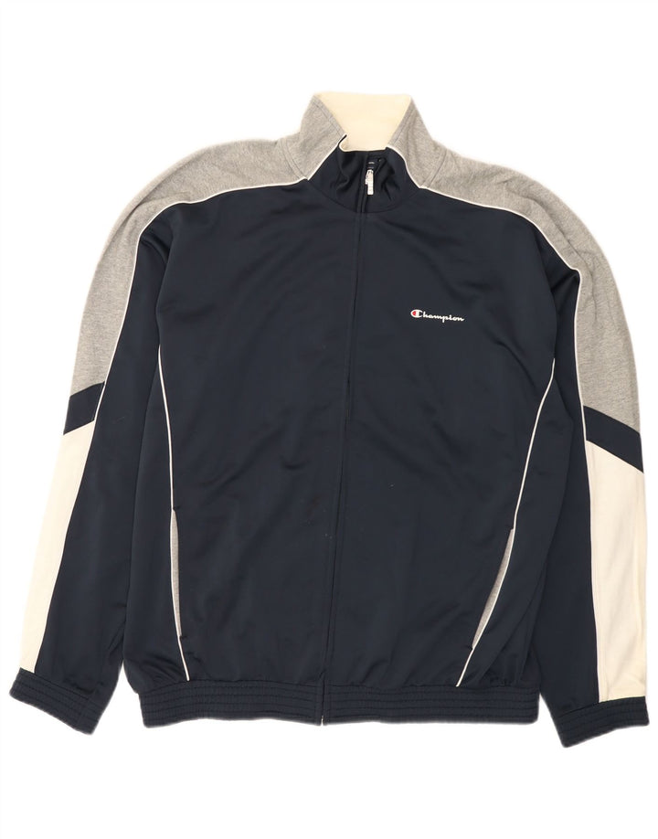Champion Træningsdragt til mænd Topjakke XL Marineblå Colourblock Polyester