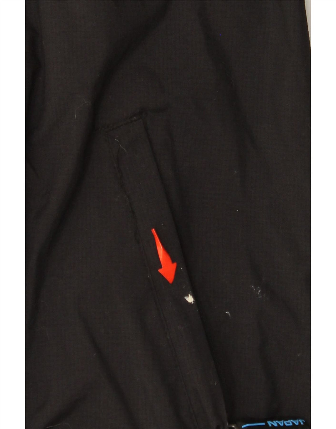 SUPERDRY vindjakke med hætte til kvinder UK 16 Stor sort nylon