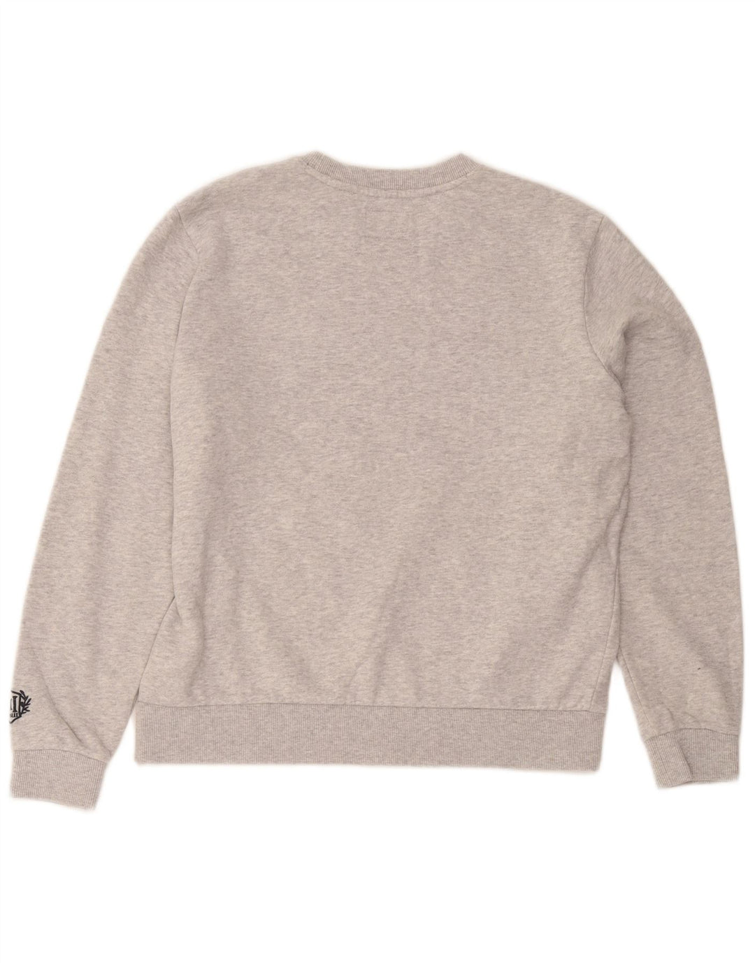 Superdry Womens Grafisk Oversized Sweatshirt Jumper UK 10 Small Grey Bomuld