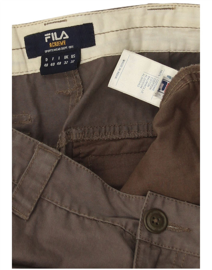 Fila Straight Cargo bukser til mænd W32 L28 brun bomuld
