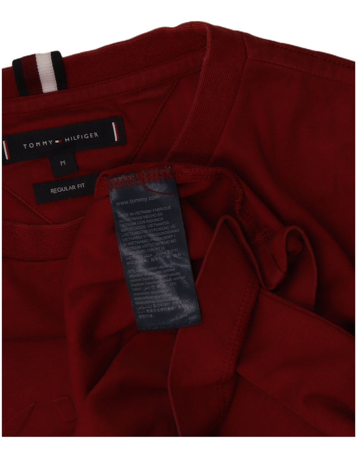 Tommy Hilfiger Herre Regular Fit Grafisk T-Shirt Top Medium Rød Bomuld