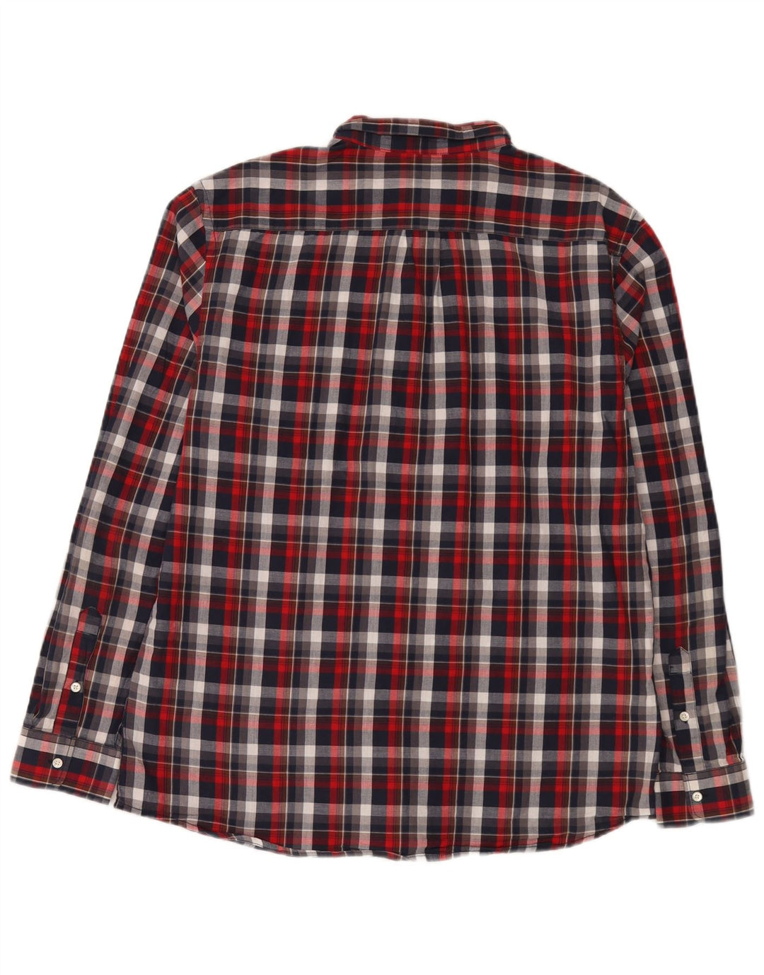 Wrangler Herre Flanelskjorte XL Rød Plaid Bomuld