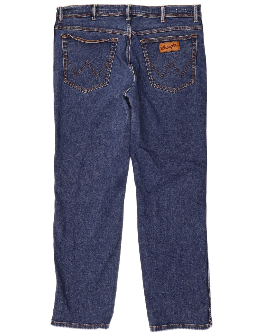 Wrangler Herre Texas Straight Jeans W40 L32 Blå Bomuld