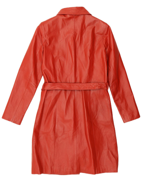 Kara læderfrakke til kvinder UK 10 Lille rødt læder