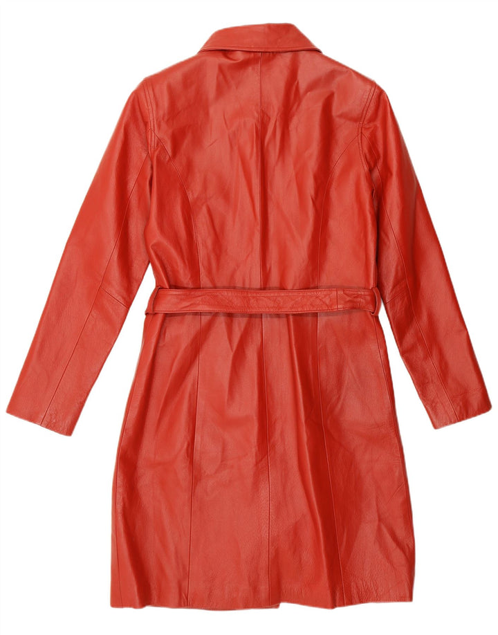 Kara læderfrakke til kvinder UK 10 Lille rødt læder