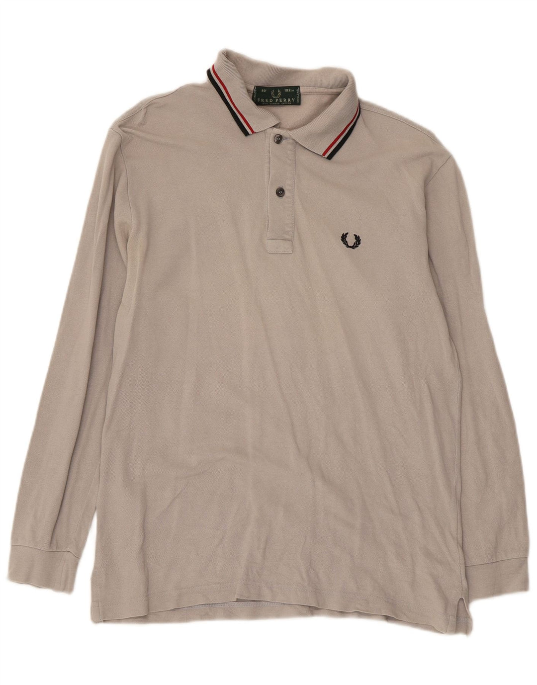 Fred Perry Langærmet herre poloshirt Medium Grå Bomuld Classic