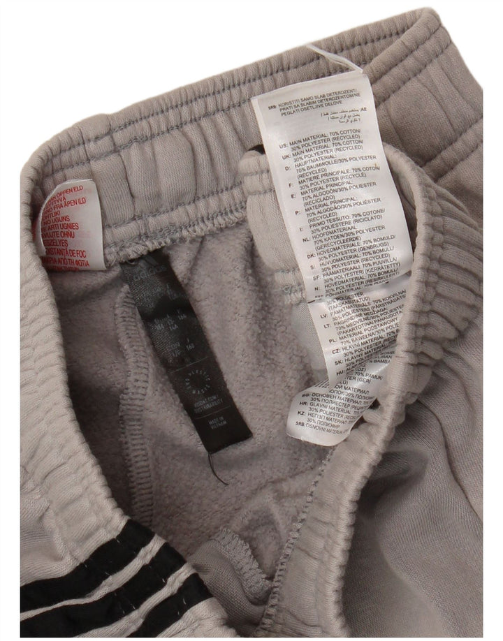 ADIDAS Træningsdragt til drenge Bukser Joggers 13-14 år Grå bomuld