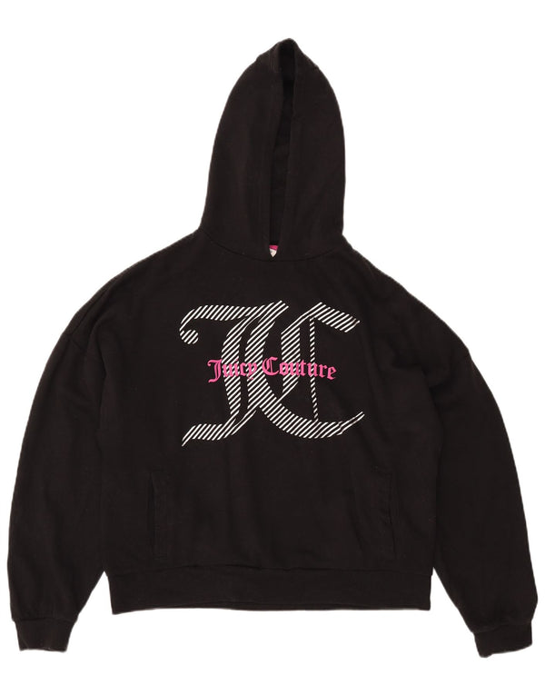 Juicy Couture piger grafisk oversized hættetrøje trøje 15-16 år sort
