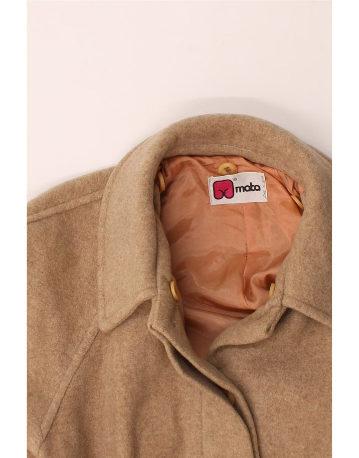 VINTAGE Womens Overcoat UK 18 XL Beige Vintage Vintage and Second-Hand Vintage from Messina Hembry 