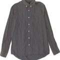 DACK'S Mens Regular Fit Shirt Medium Navy Blue Check Cotton | Vintage Dack's | Thrift | Second-Hand Dack's | Used Clothing | Messina Hembry 