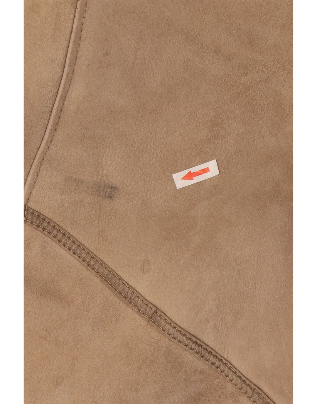 Vintage Dame Shearling Jacket IT 46 Large Beige Shearling