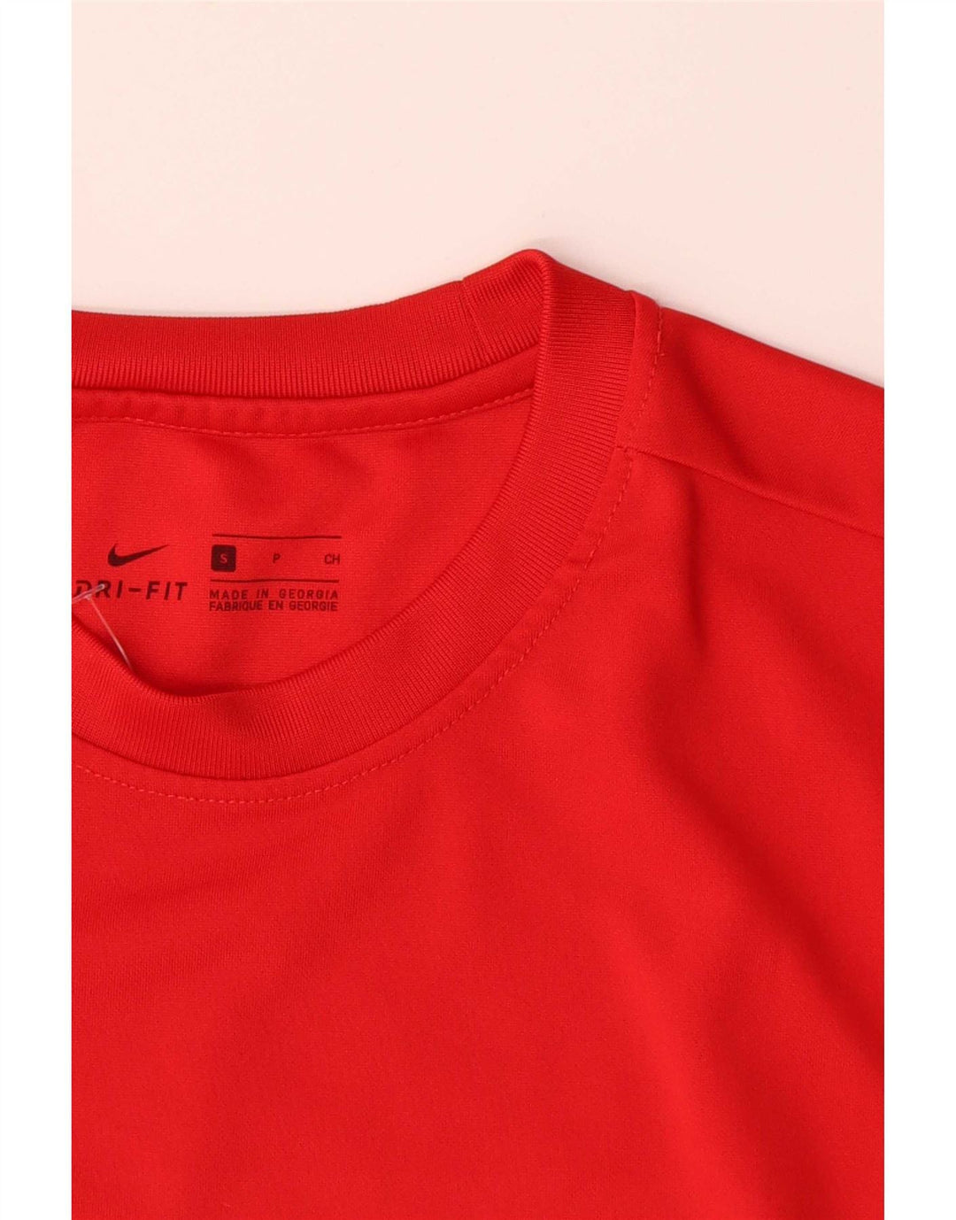 Nike Herre Dri Fit grafisk T-shirt top lille rød polyester