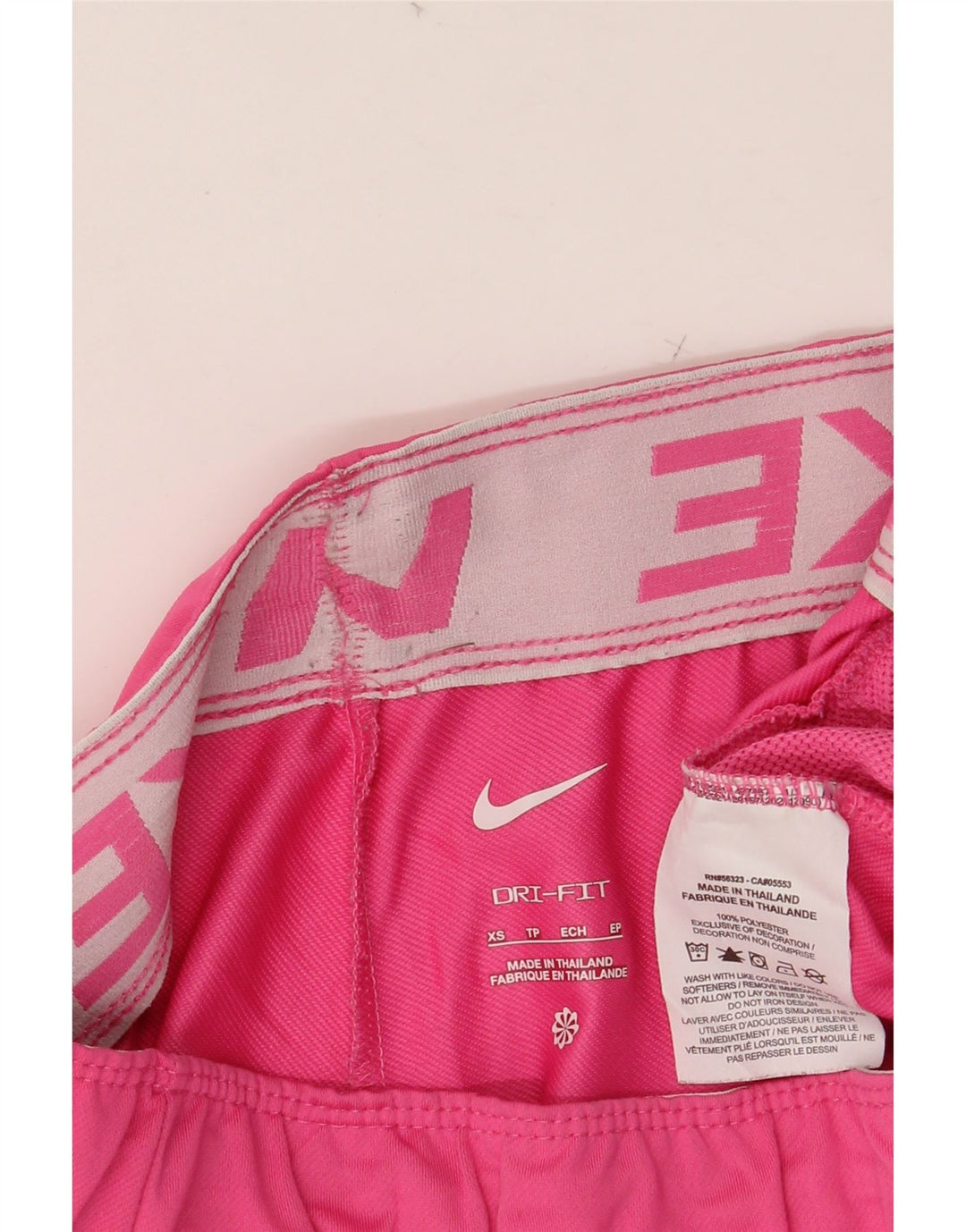 NIKE Dri Fit sportsshorts til kvinder UK 4 XS Pink Polyester
