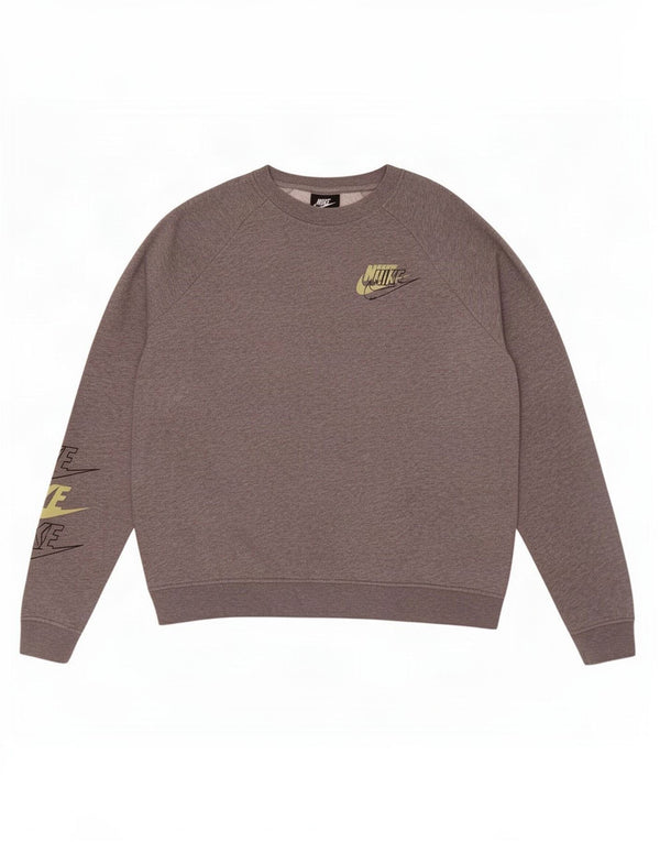 Nike Herre grafisk sweatshirt Jumper Medium Grå Bomuld