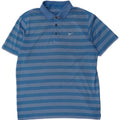 Nike herre poloshirt XL blå stribet polyester