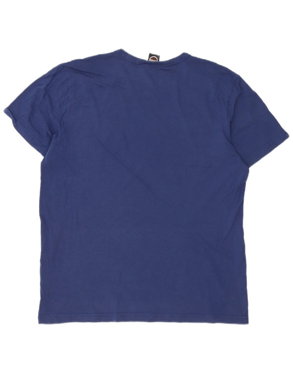 Colmar Herre Regular Fit Grafisk T-Shirt Top Medium Blue