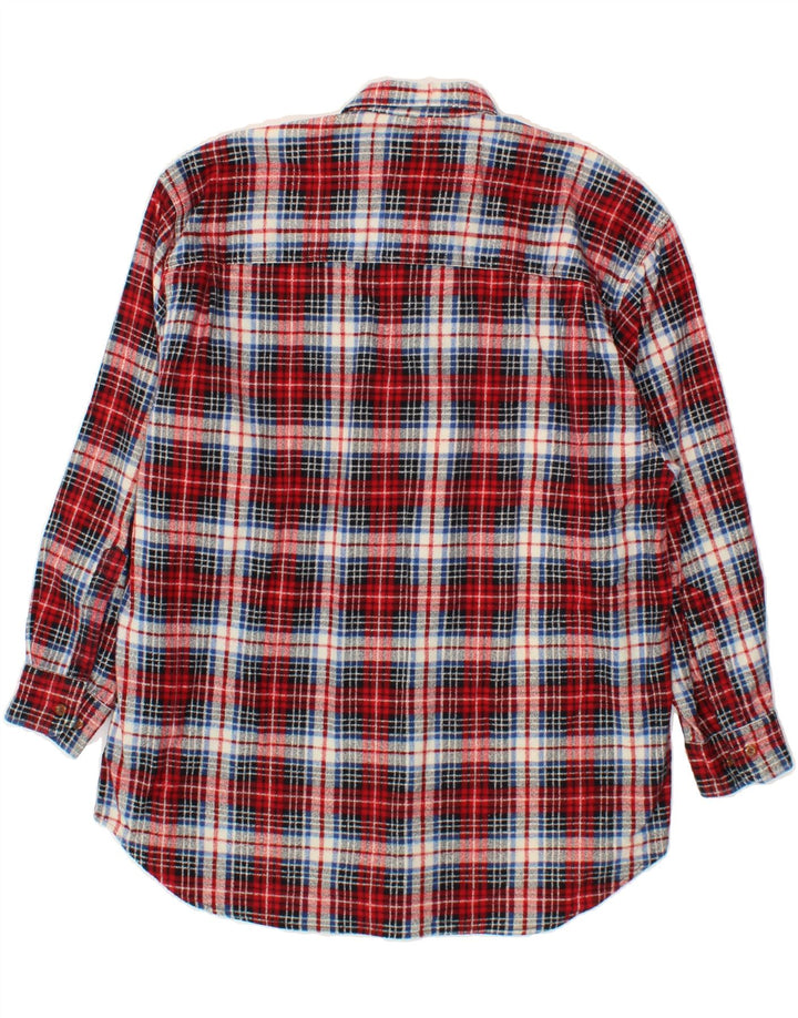 ROCKY Mens Flannel Shirt XS Red Check Cotton Vintage Rocky and Second-Hand Rocky from Messina Hembry 