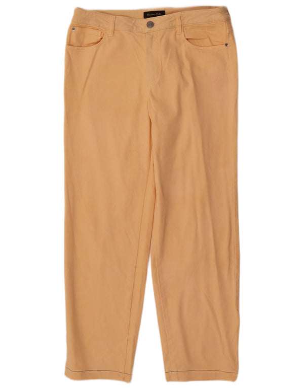 Massimo Dutti Dame Lige Casual Bukser EU 40 Medium W30 L27 Gul