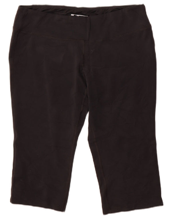 New Balance Dame Capri Leggings UK 18 XL Sort Polyester