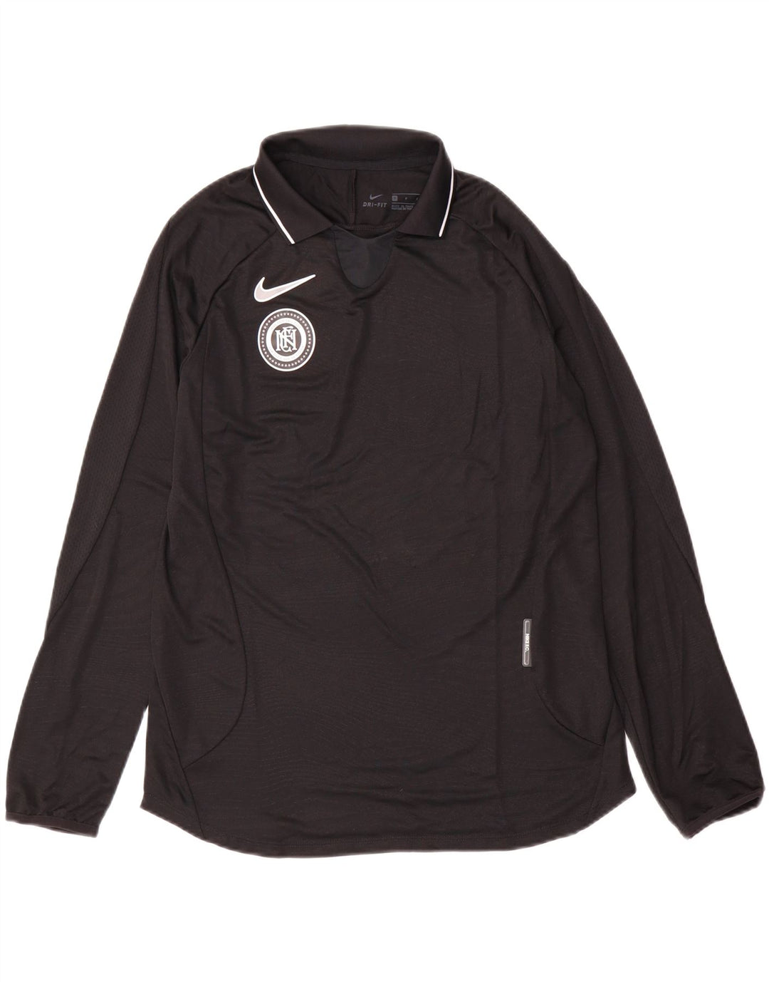 Nike Herre Dri Fit Top Langærmet Lille Sort Polyester