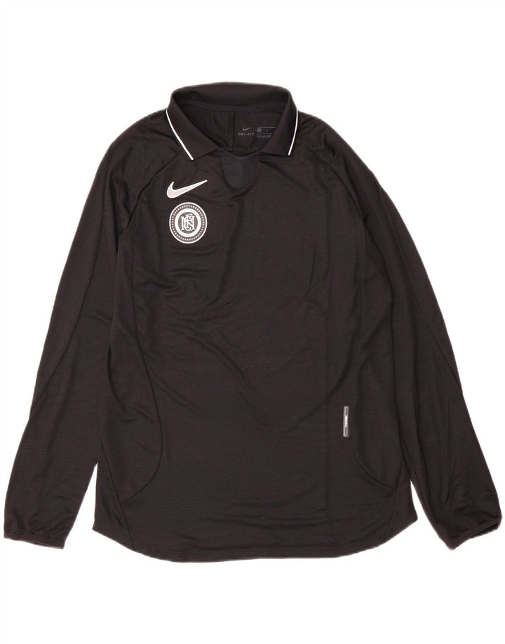 Nike Herre Dri Fit Top Langærmet Lille Sort Polyester