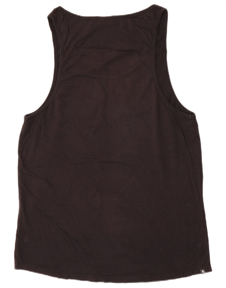 Rip Curl Herre Grafisk Vest Top Stor Sort Bomuld