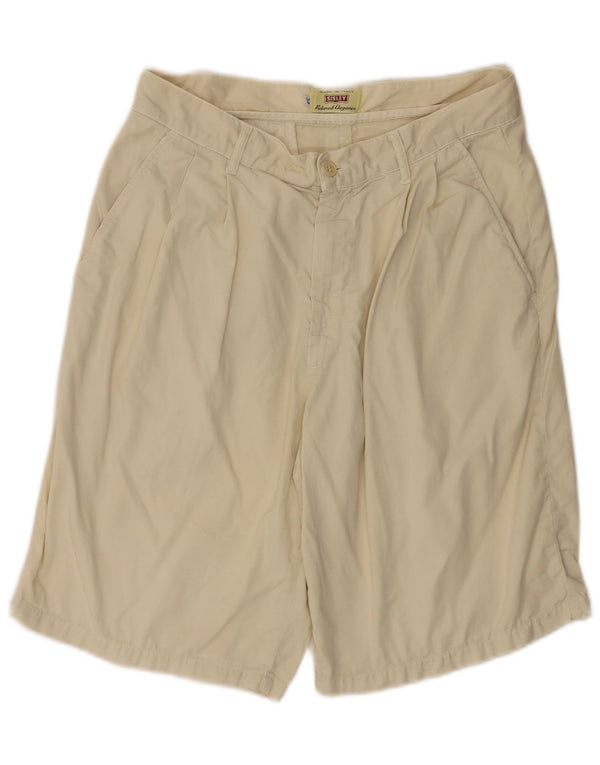 Sisley Herre Pegged Chino Shorts W34 Stor Beige Bomuld