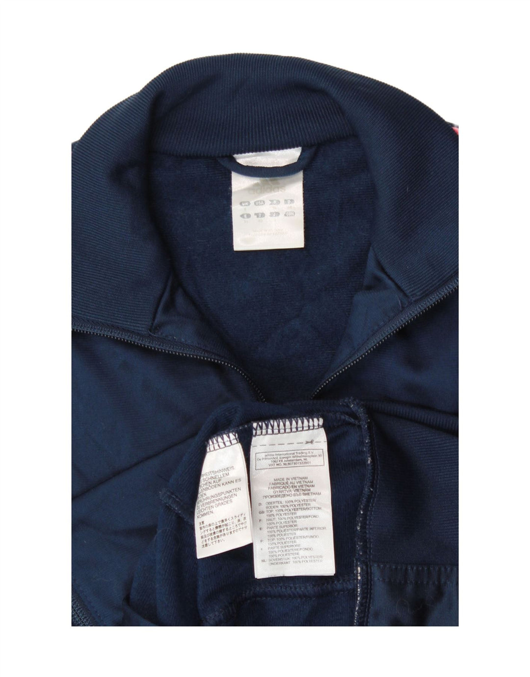 Adidas træningsdragt topjakke til kvinder UK 8 Lille marineblå polyester