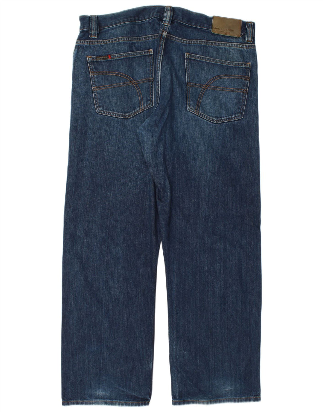 Pierre Cardin Straight Jeans til mænd W38 L30 Blå Bomuld