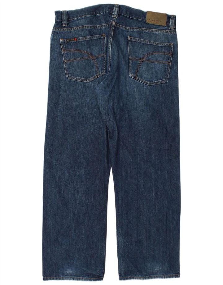 Pierre Cardin Straight Jeans til mænd W38 L30 Blå Bomuld