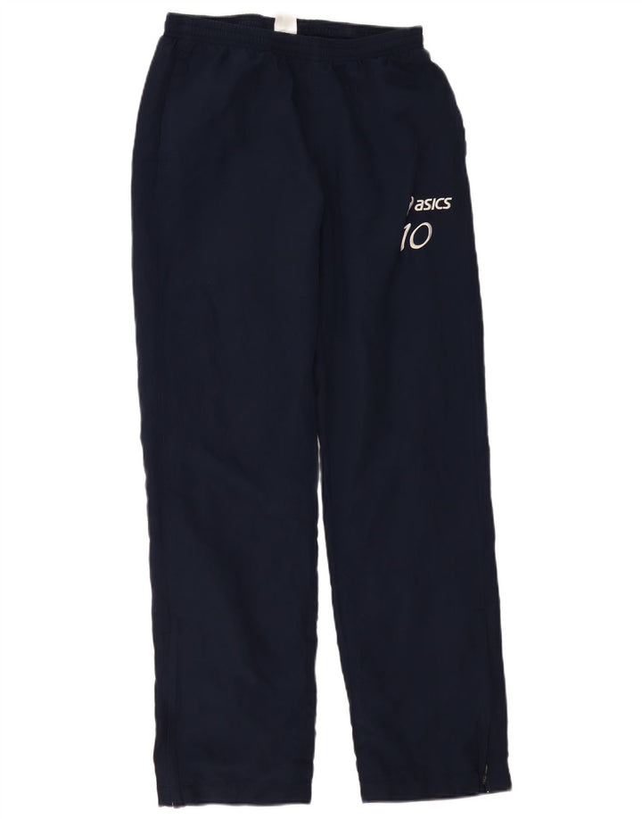 ASICS Graphic Tracksuit Bukser til kvinder UK 14 Large Navy Blue Polyester