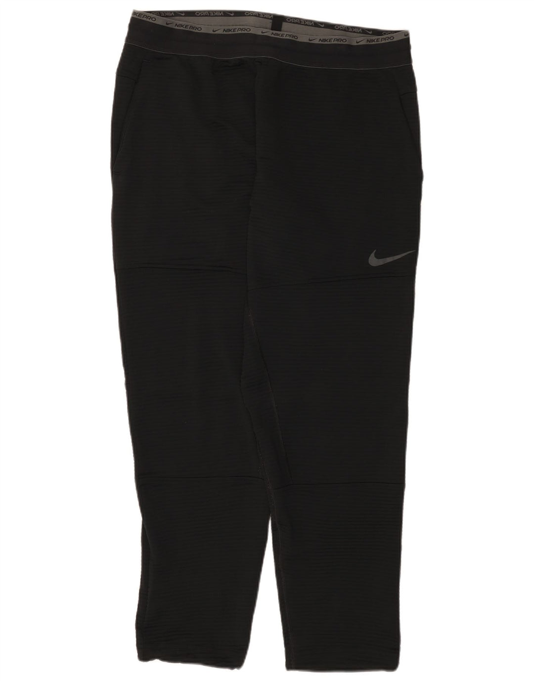 Nike Herre Dri Fit grafisk træningsdragt bukser XL sort nålestribet polyester