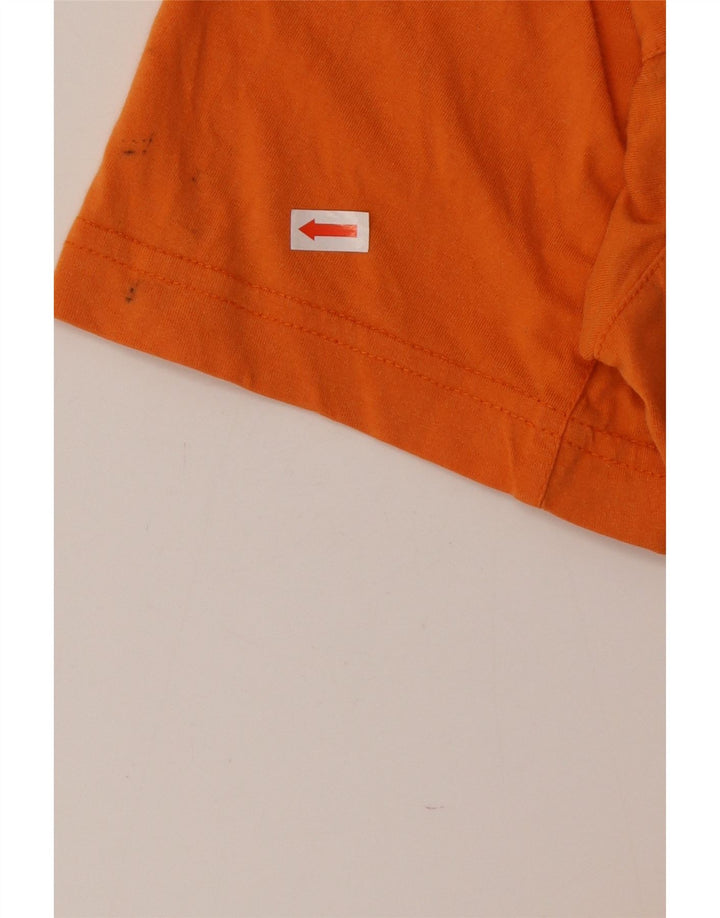 Adidas Herre T-Shirt Top Medium Orange Bomuld