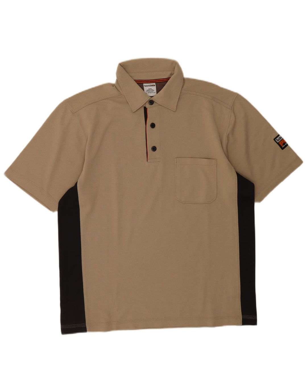 Timberland Poloshirt til mænd Medium Beige Colourblock Polyester