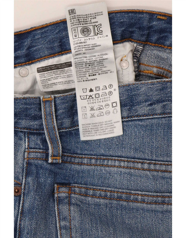 Levi's Slim Jeans til kvinder W27 L26 blå bomuld