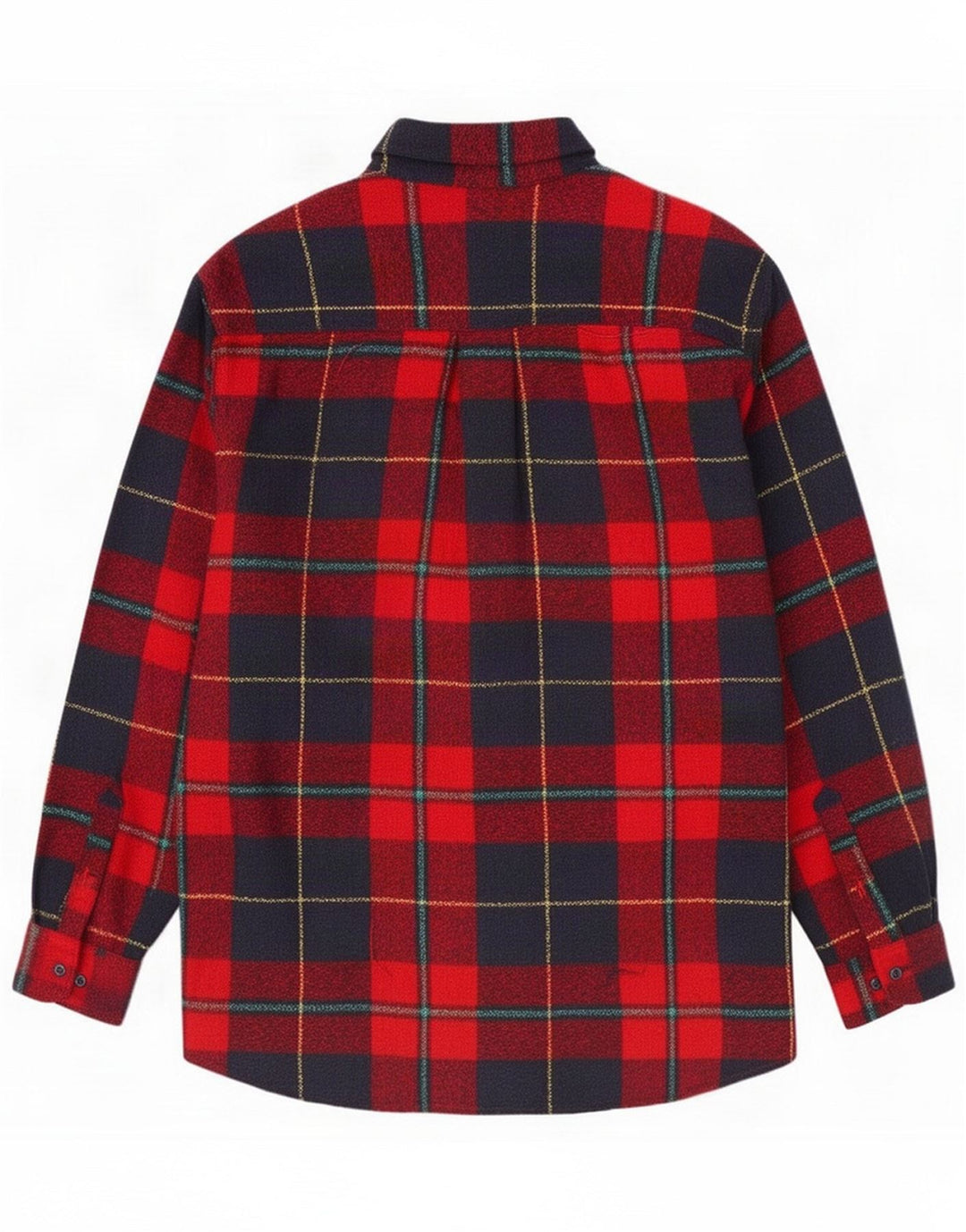 Vintage Flannelskjorte til mænd Medium Rød Plaid