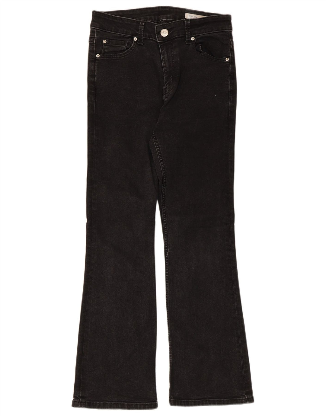 Marks & Spencer Womens The Eva Bootcut Jeans UK 10 Small W28 L27 Black