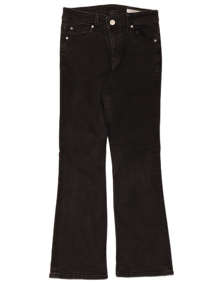 Marks & Spencer Womens The Eva Bootcut Jeans UK 10 Small W28 L27 Black