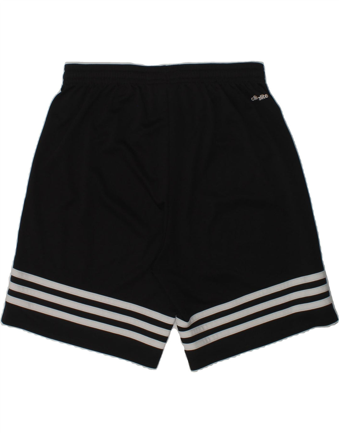 ADIDAS Boys Climalite Sport Shorts 11-12 Years Large Black Striped | Vintage Adidas | Thrift | Second-Hand Adidas | Used Clothing | Messina Hembry 