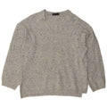 Marks & Spencer Dame V-hals sweater UK 14 Medium Grey Flecked