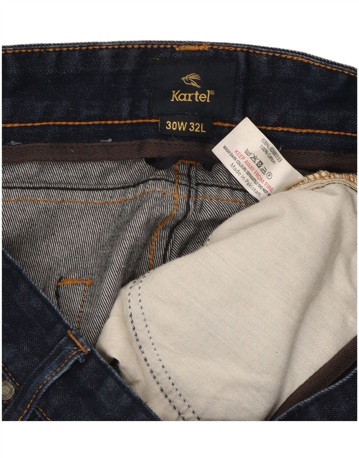KARTEL Straight Jeans til mænd W30 L32 Marineblå Bomuld