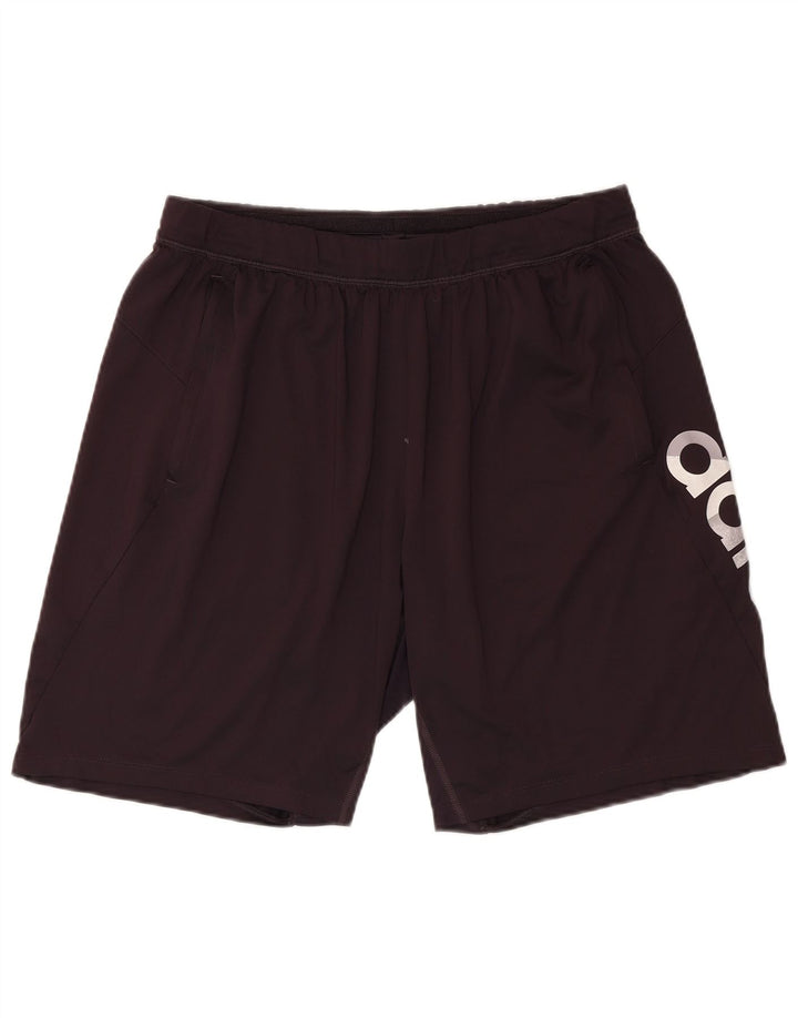 Adidas grafiske sportsshorts til mænd mellem sort polyester