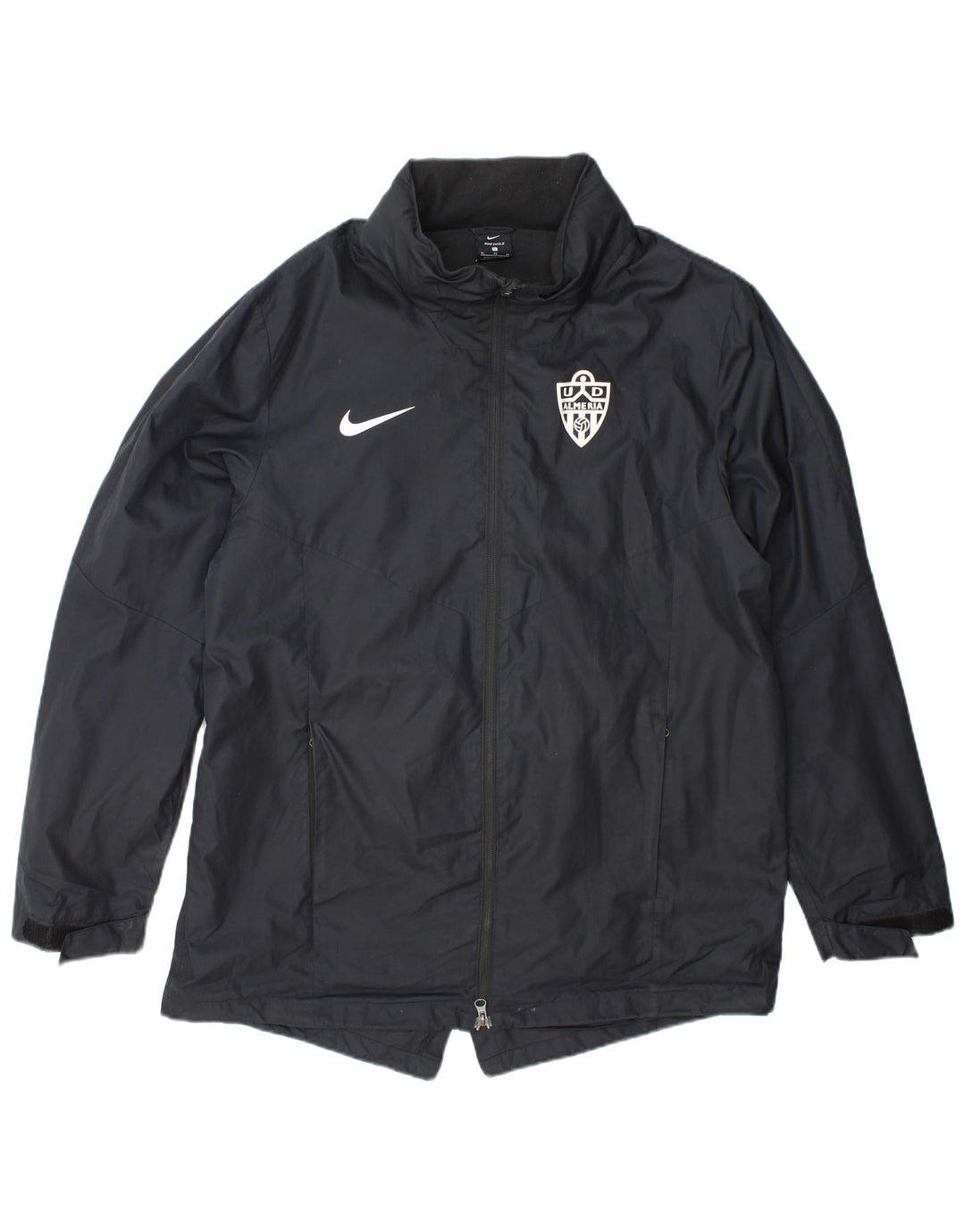 Nike Regnjakke med hætte til mænd UK 42 XL Grå polyester