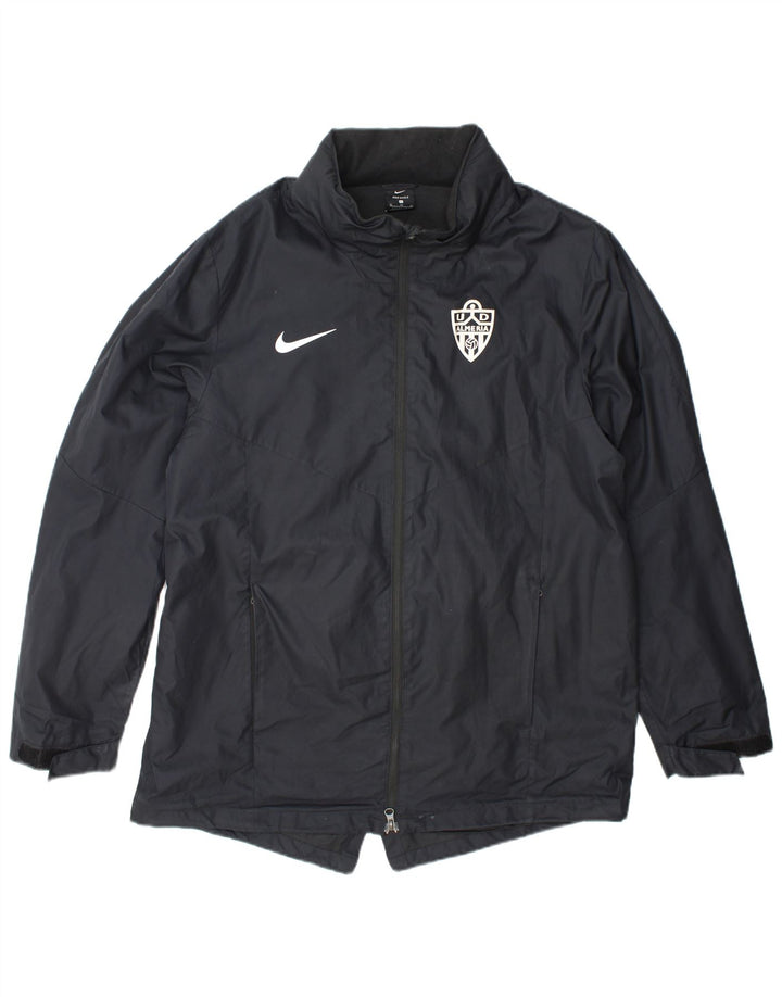 Nike Regnjakke med hætte til mænd UK 42 XL Grå polyester