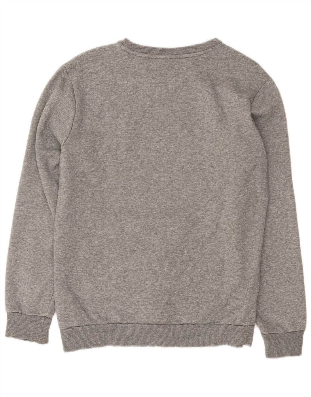 Puma Graphic Sweatshirt Jumper UK 10 Small Grå Flecked Bomuld