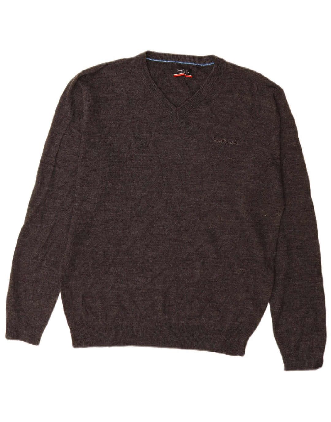 Pierre Cardin Herre V-hals sweater Stor Grå Akryl