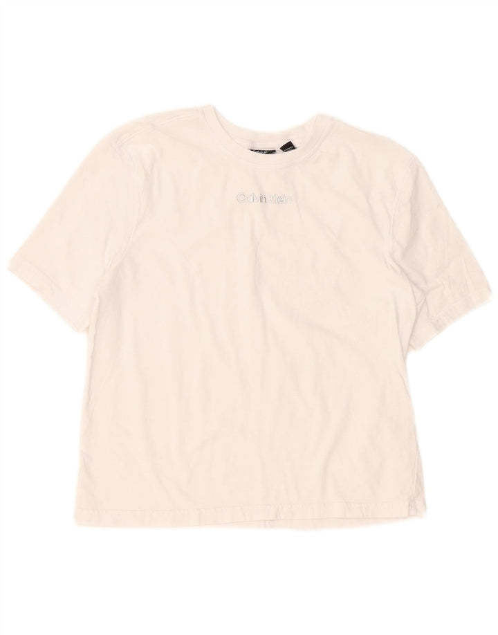 Calvin Klein T-shirt top til kvinder DK 6 XS Hvid