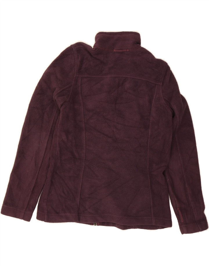 EDDIE BAUER Womens Fleece Jacket UK 14 Medium Burgundy Polyester Vintage Eddie Bauer and Second-Hand Eddie Bauer from Messina Hembry 