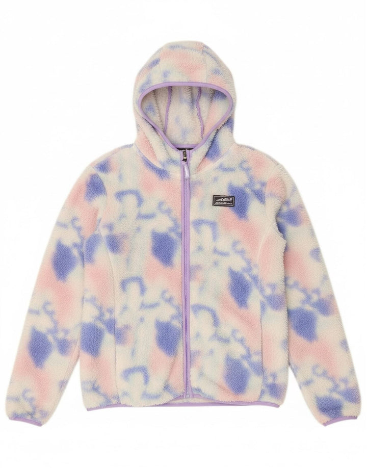 EDDIE BAUER Girls Fleece Jacket 14-15 Years Large Multicoloured Tie Dye