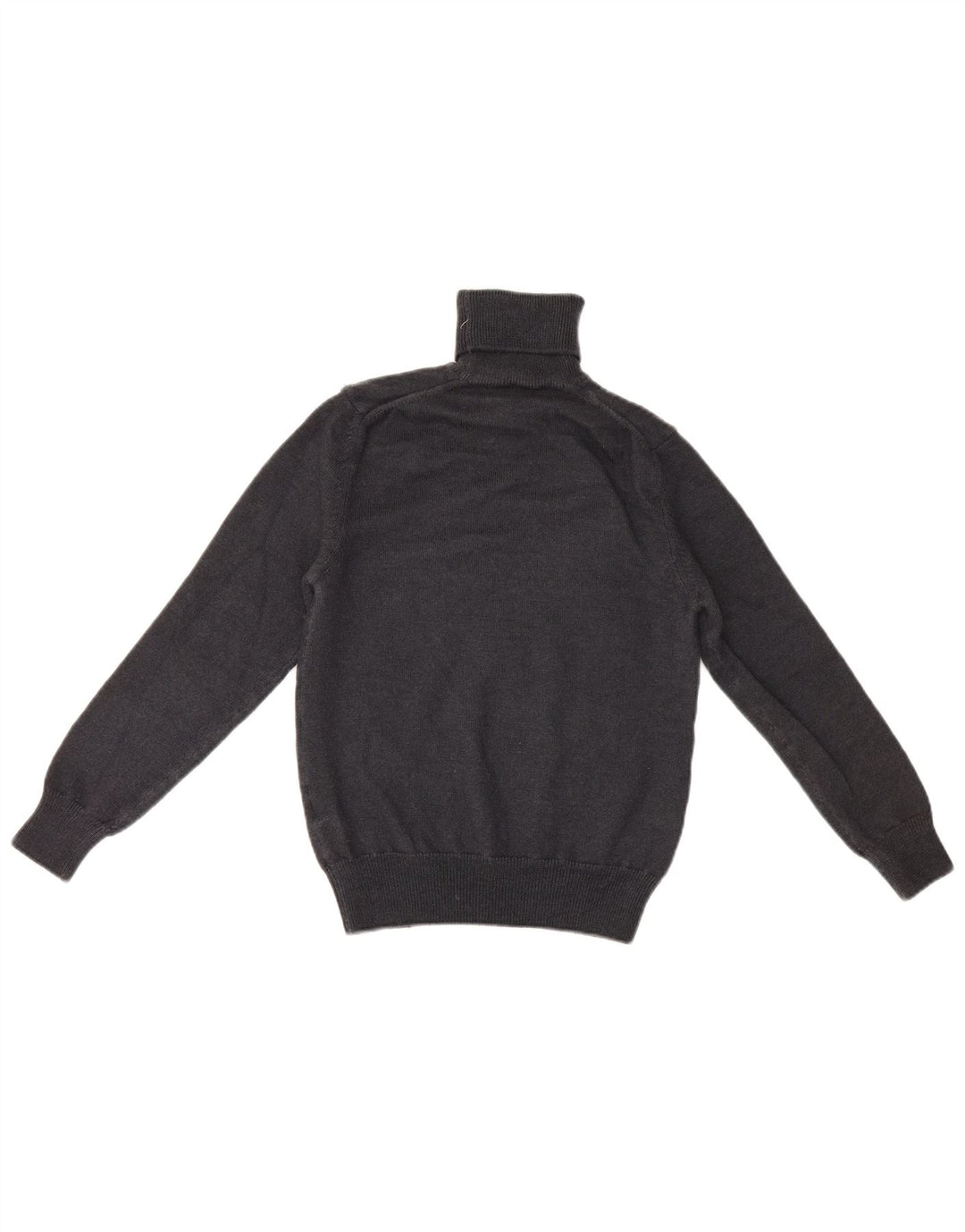 Blauer Dame Rullehals Sweater UK 8 Lille Grå Uld